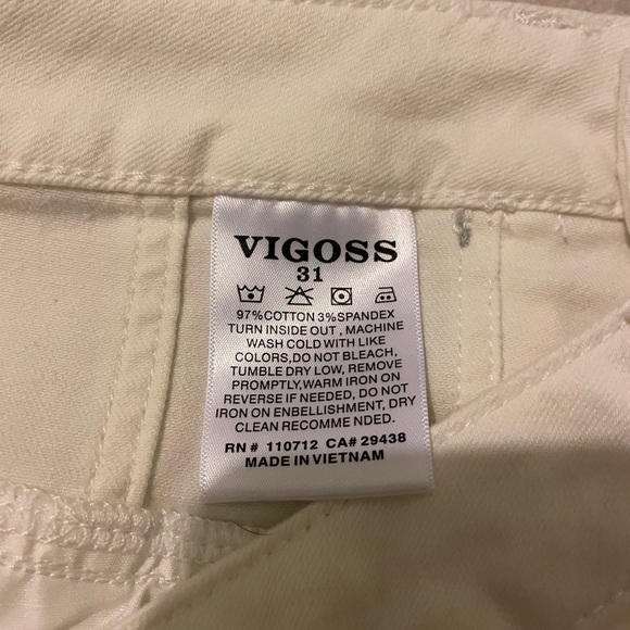 VIGOSS 5 button shorts-size 31 NWOT - Picture 8 of 8